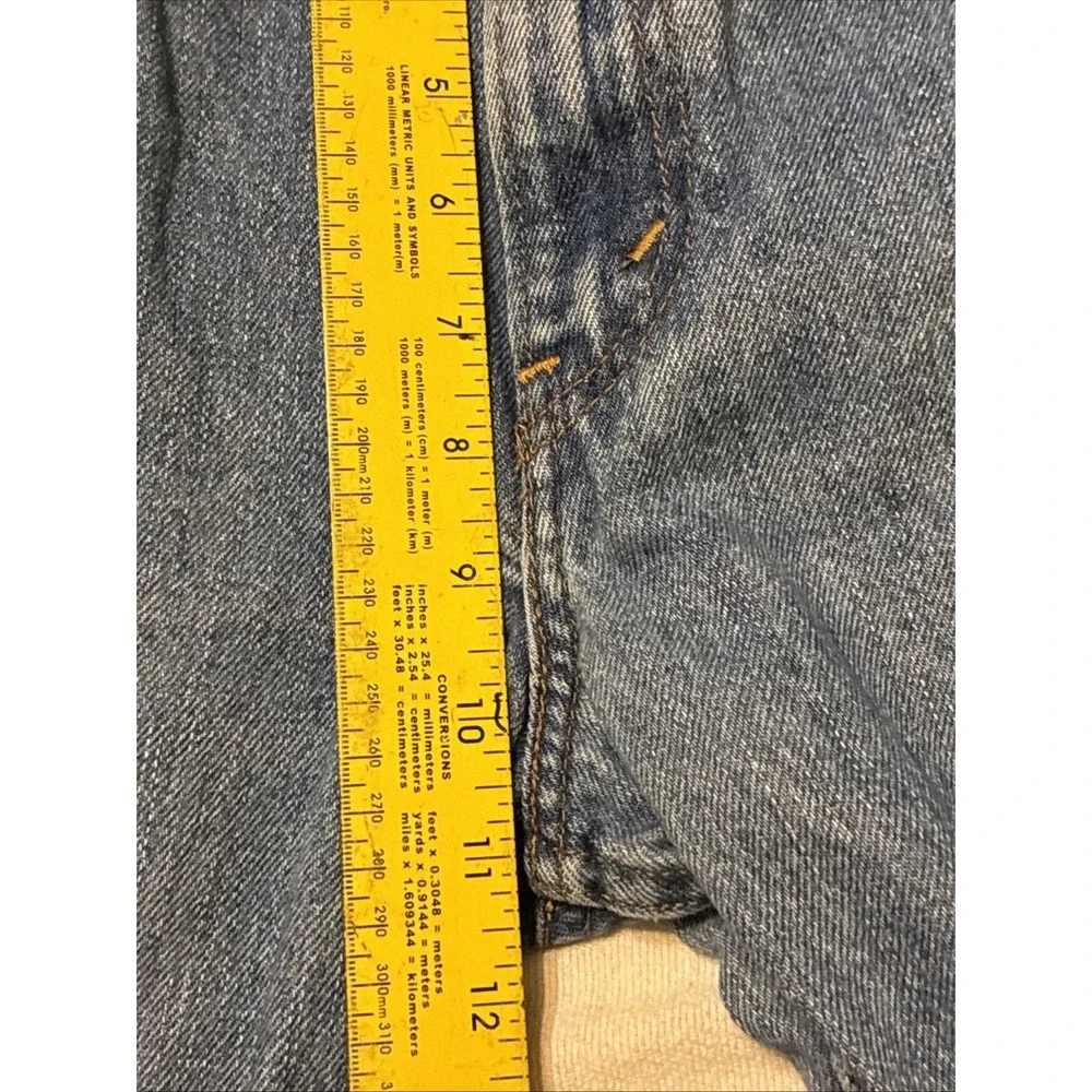 VTG Levis 550 Relaxed Fit Straight‎ Leg Jeans Medium Wash Raw Hem 31 X 36 Y2K